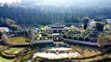 木门会议旧址及纪念广场航拍景观